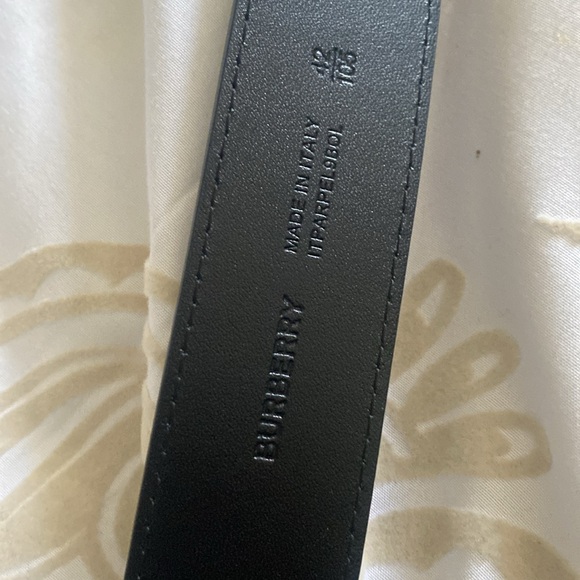 Burberry men belt navy blue and black Size 42